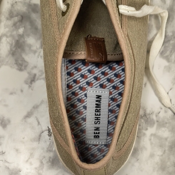 Ben Sherman Khaki Canvas Sneakers - Picture 10 of 11